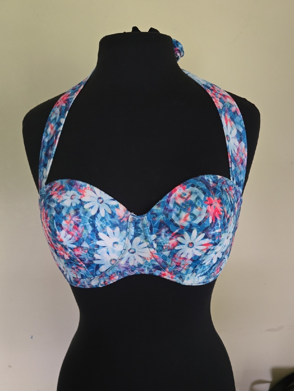 ASOS Floral Underwire  Halter Swim Top